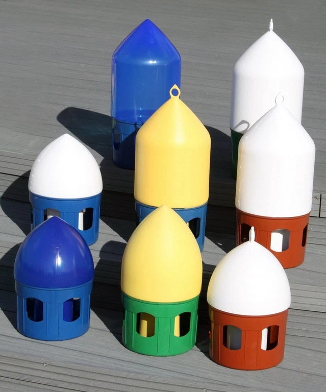 Taubentränke 7l mit Tragring PVC Brieftauben-Tränke, Blau,Geflügeltränke 7 l - Bild 3 von 4