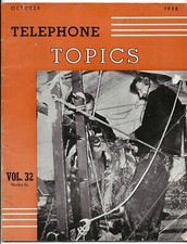1938 Telephone Topics Magazine-Flood/Hurricane Damage/Recovery-New England