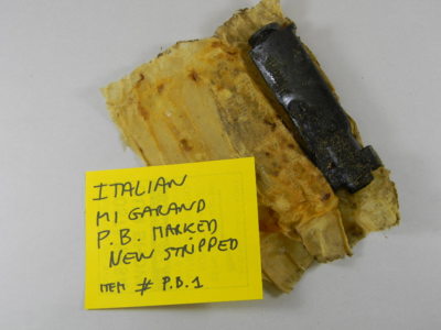 ITALIAN BERETTA M1 GARAND  STRIPPED BOLT MARKED ''P.B.'' NEW IN PACKAGE. # PB 1