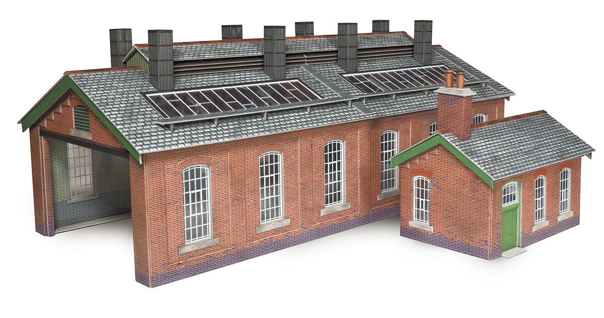 Metcalfe PO313 OO Gauge Double Track Engine Shed Card Kit