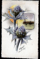 PARAY-LE-MONIAL (71) artist painter M. RINGOT "FLOWER OF BRITTANY" in 1917