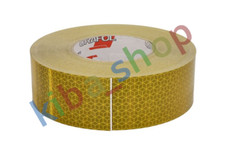 TAŚMA KONTUROWA ODBLASKOWA REFLEXITE 1PCS HARD COLOUR YELLOW 5CM X 50M