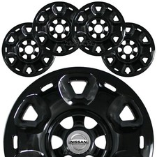 4 Fits Nissan Titan Xd S Sv 2016-2024 Black 17 Wheel Skins Hub Caps Rim Covers 4 Fits Nissan Titan Xd S Sv 2016-2024 Black 17 Wheel Skins Hub Caps Rim Covers