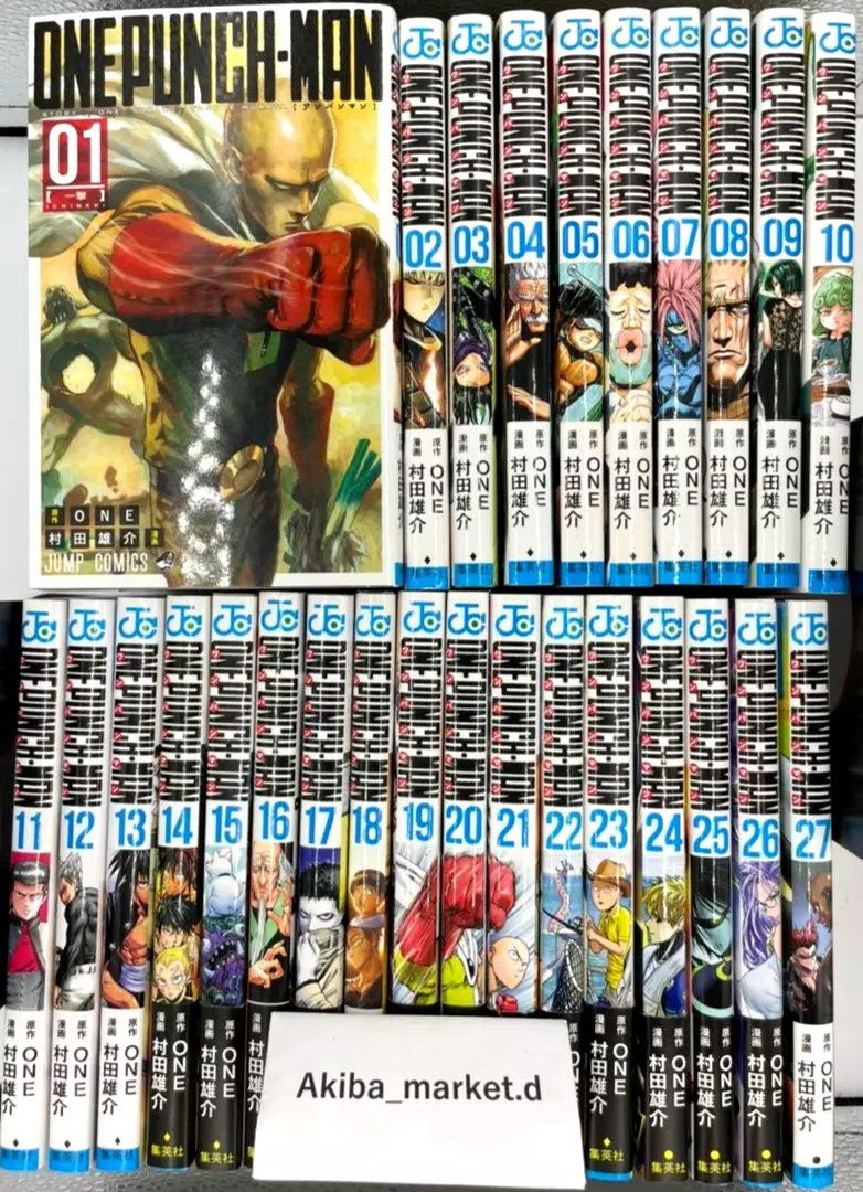 One Punch Man Japanese language Vol.1-28 Latest full Set Manga comics