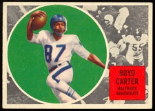 1960 TOPPS CFL FOOTBALL 70 BOYD CARTER EX-NM TORONTO ARGONAUTS SANTA MONICA CITY