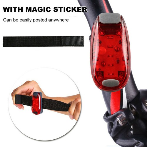 1-4 PIEZAS Luz trasera intermitente de seguridad intermitente para bicicleta Bicicleta Lámpara de advertencia Clip nocturno - Imagen 4 de 13