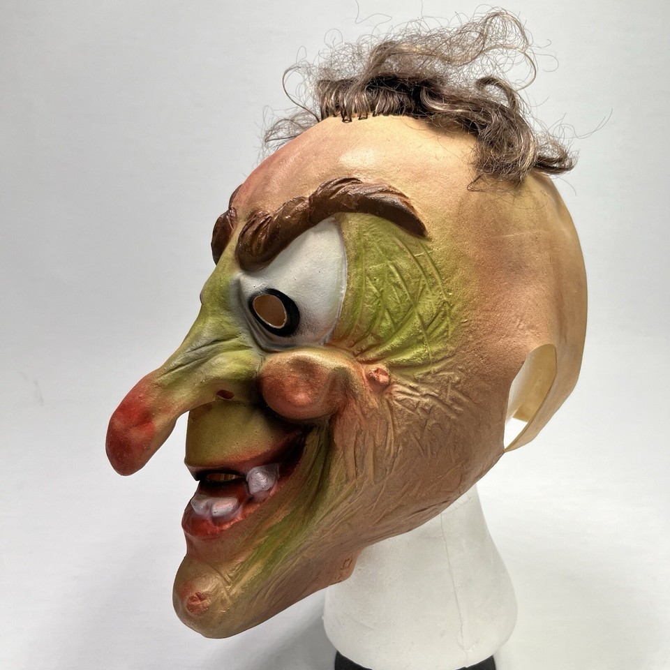 Vintage 1984 Cesar Scary Clown Halloween Mask Big Nose eBay