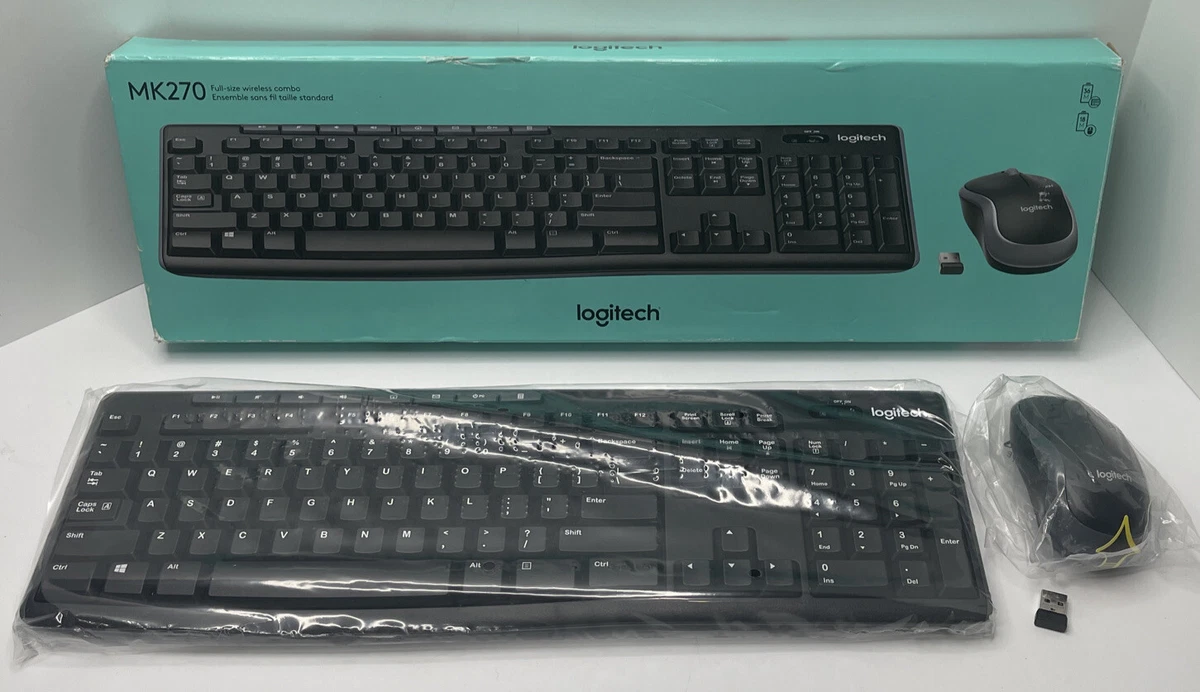 Logitech Wireless Keyboard And Mouse Mk270