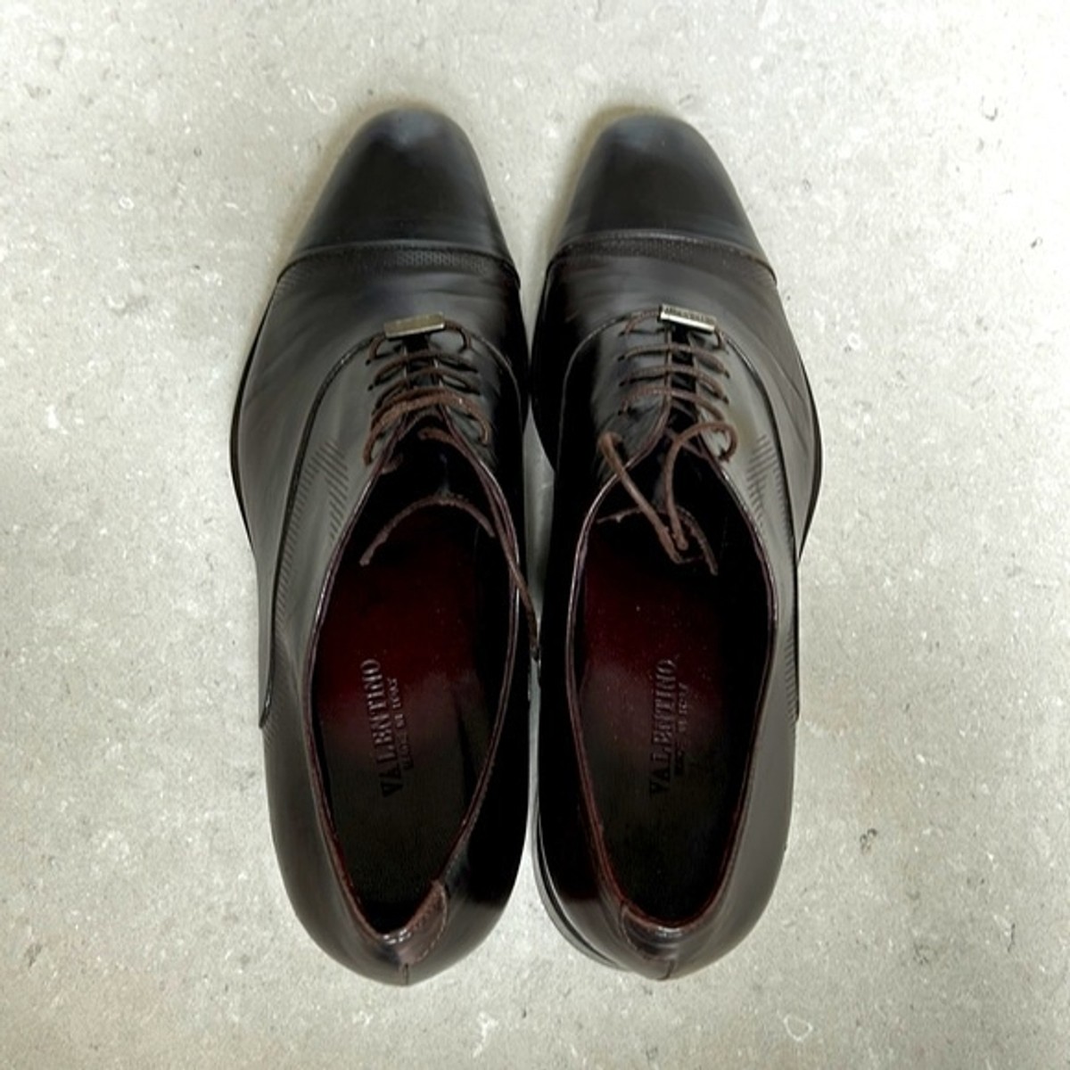 Valentino Mens Brown Leather Lace Up Dress Shoes Size 41 VALENTINO | MEN BROWN BROGUE OXFORDS main image 4