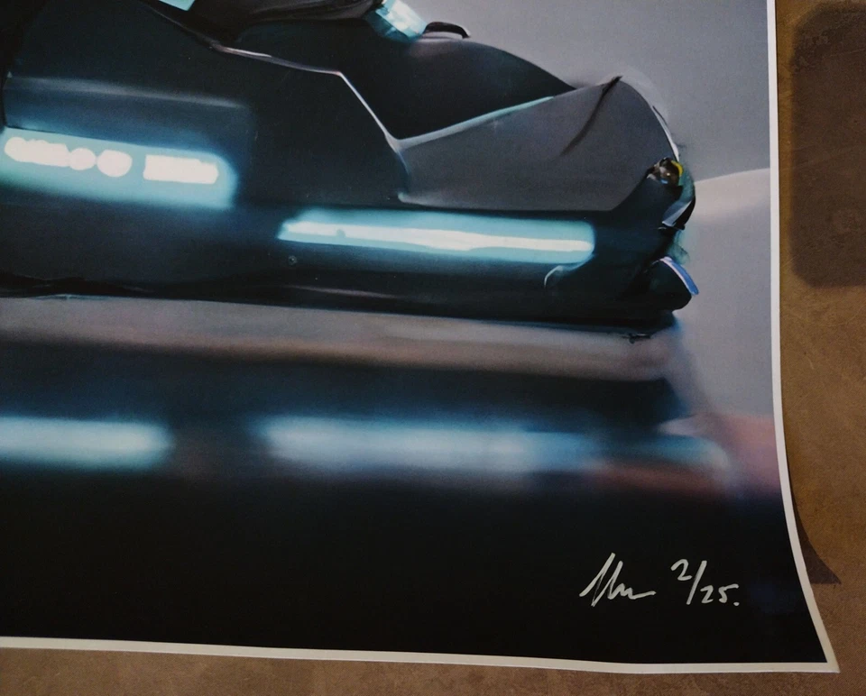 Artista británico Chris Boyle edición limitada arte firmado giclee fuera de existencia nike cyberpunk kicks #2/25 Foto 3 de 4