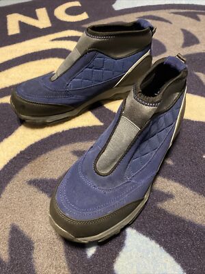 LANDS END Blue/Black Gray Shoes Trail Hiking Walking V2442 F2969 WOMEN SIZE 11B