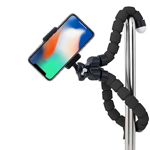 Soporte de trípode ajustable de 6,5" soporte de teléfono pulpo flexible para cámara iPhone Foto 2 de 4