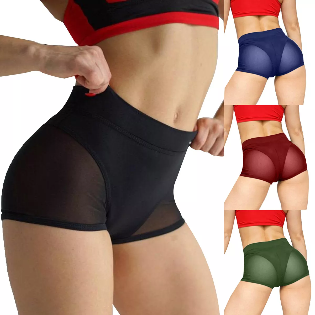 Yoga Shorts Women Gym Workout Pant High Waist Sexy Booty Short