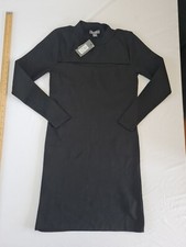 Ladies Dress Primark Size L Long Sleeve Black 15058