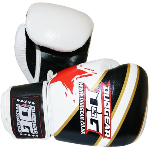 GENUINE COWHIDE LEATHER 'S&S' MUAY THAI KICKBOXING BOXING GLOVES (10oz - 16oz) - Picture 3 of 4