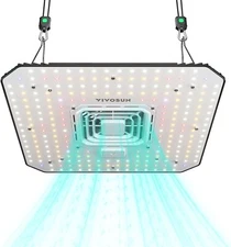 VIVOSUN A100 Tunable Spectrum AeroLight 100W LED Grow Light w/ Circulation Fan