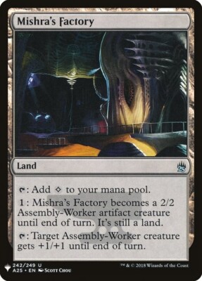 Mishra's Factory 25 1x MtG Mystery Booster MB1  SP/NM