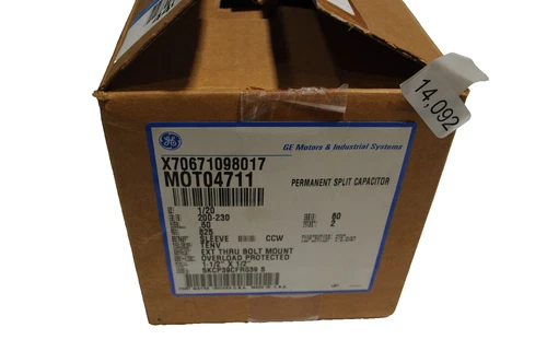 GE MOT04711 X70671098017 Motor 1/20HP 200-230V .50AMP 825RPM 2Sp 5KCP39CFR039S