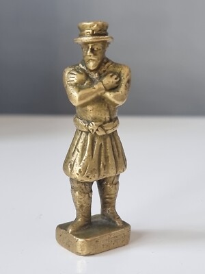 RARE antique BRONZE wax seal with MONOGRAM MERCHANT RUSSIA 1870s