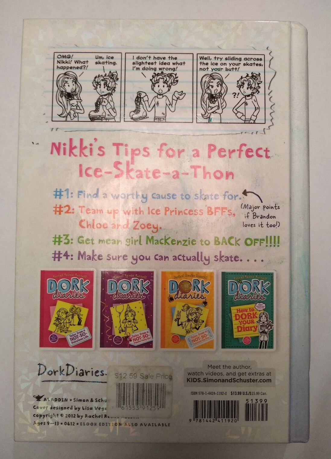 Dork Diaries 4 Tales from a NotSoGraceful Ice Princess by