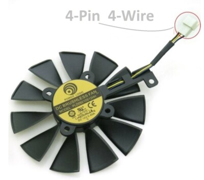 Cooler Fan For ASUS Strix RX 580 R9 390 390X GTX 1060 1070 1080 1070Ti 1080Ti