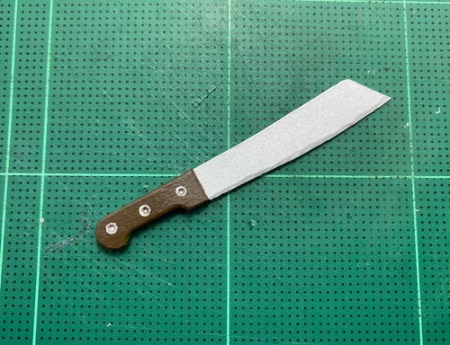1/6 Maßstab maßgeschneiderte Machetenklinge handgefertigt Handarbeit Mini Spielzeug Actionfigur - Bild 5 von 9