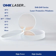 D40-D48 Fiber Laser Protective Windows Double-coated Fused Quartz Lens Laser