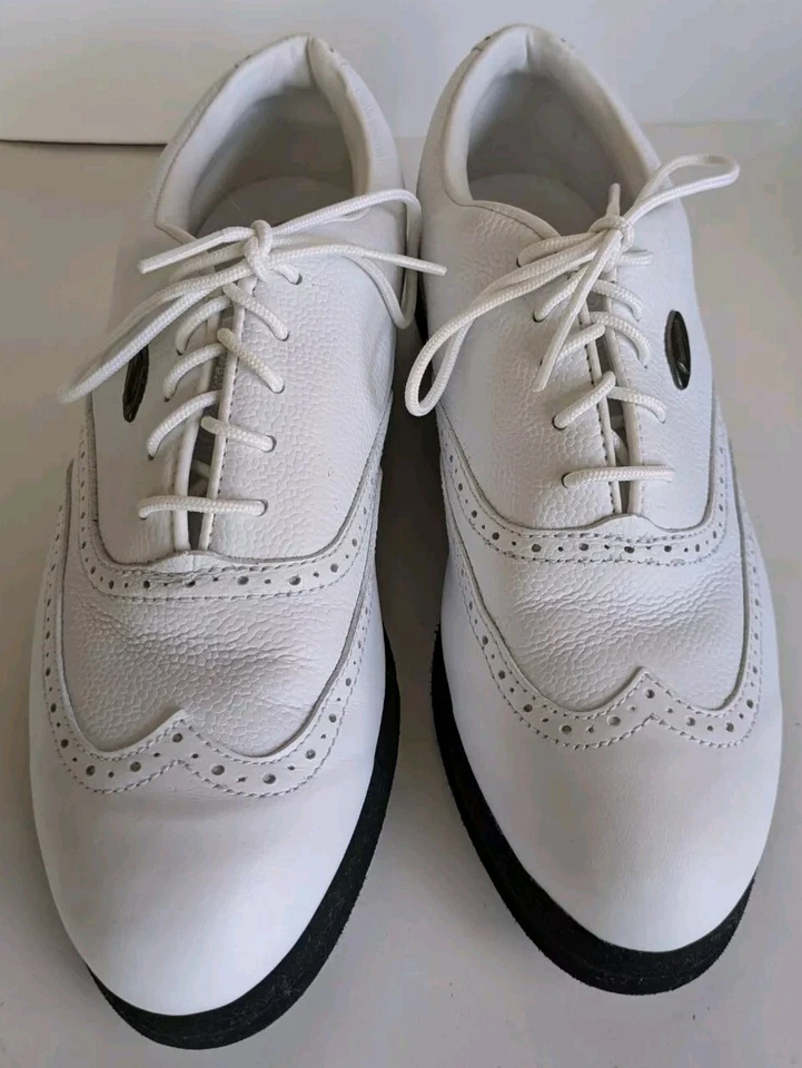 Zapatos de botín de golf vintage Nike Airliner de seda real con cordones para mujer talla 7,5 Foto 3 de 4