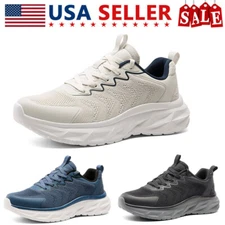Men's Fashion Sneakers Comfortable Breathable Lightweight Running Workout Shoes