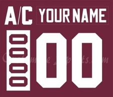 Peterborgh Pete Customized Number Kit For 1989-2009 Home Uniform