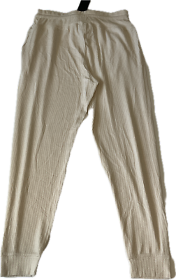 Mono B Legging Jogger Pants Womens Size L Cream With Pockets