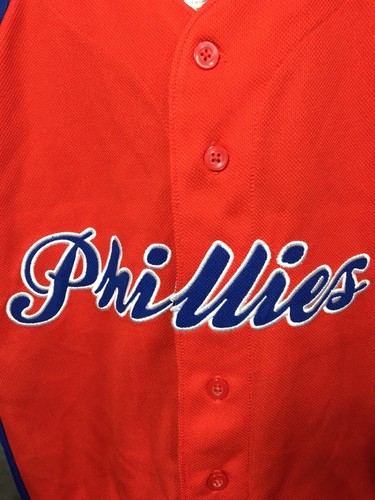 CHASE UTLEY 26 PHILADELPHIA PHILLIES GENUINE MERCHANDISE JERSEY Youth Sz 10/12 - Picture 4 of 12