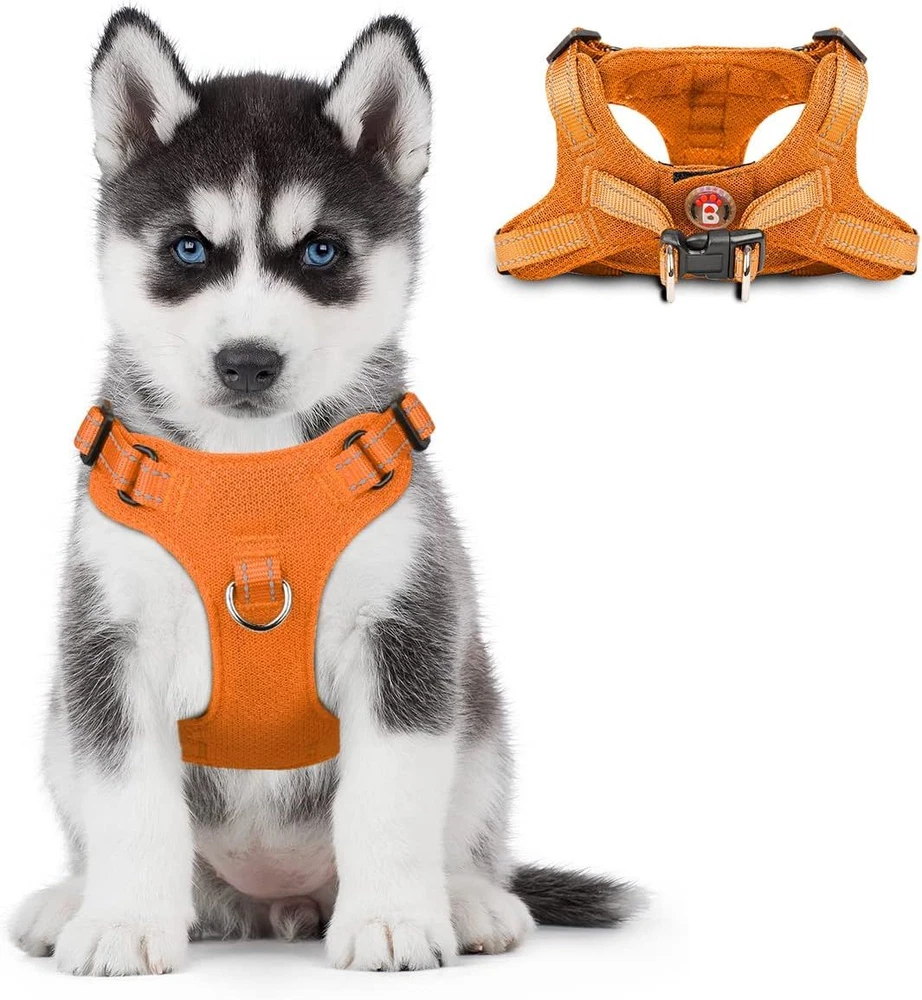 Dog Harness Step in Vest Harness, Reflective Adjustable Puppy No Pull...