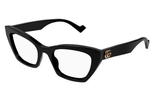 Gucci GG1334O-001 Black Cat-Eye Women Eyeglasses Stylish Frame