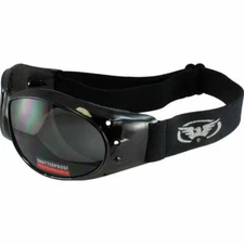 ELIMINATOR GOGGLES MOTORCYCLE PADDED EYEWEAR SMOKED TINT LENSES