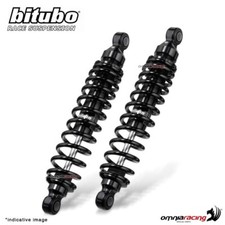Pair of WMB0 386mm black Bitubo shock absorbers Kymco Xciting 300 IR 2008-2008