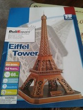 3D Eiffel Tower Puzzle  66 Pieces  Buildream  NEW