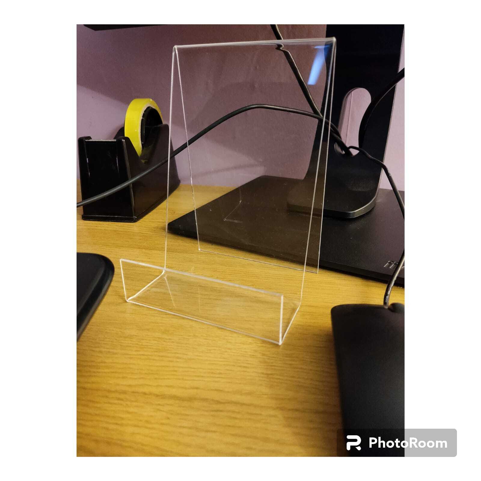 Acrylic tablet phone book holder desktop organiser study work recipe eBay