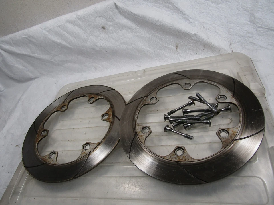 Juego de discos de rotor de freno delantero Honda 84 85 VF700 S Sabre 700 V45 OEM 4,62 mm 4,64 mm Foto 4 de 4