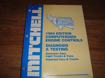 Mitchell 1984 Edition Computerized Engine Controls Diagnosis & Testing Manual