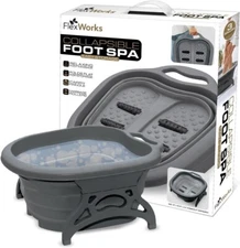 FlexWorks® Collapsible Foot Bath Foldable Foot Spa Soak Tub