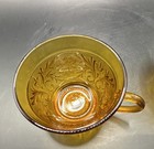 Set of 2 Indiana Glass Co “Sandwich” Pattern Amber Glass Tea/Coffee Cups — photo 4