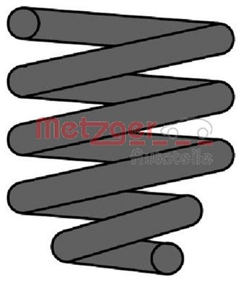 1x Fahrwerksfeder METZGER AUTOTEILE 2241534 für KAPPA LANCIA 146mm 16V Turbo 20V