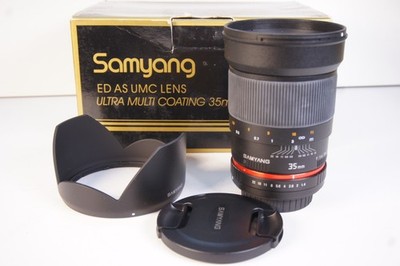 SAMYANG 35 mm 1,4  ED AS UMC Lens  SONY A MOUNT, A 99, A77, A 850. A 300, A 200,