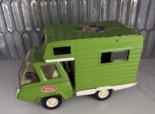 Tonka RV Camper Motorhome Pressed Steel Lime Green 1970s Rolls Easily USA Made