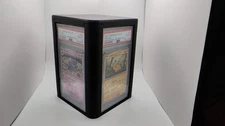 4-Card PSA Graded Card Display Stand + Hidden Storage for 12–13 Slabs – Black