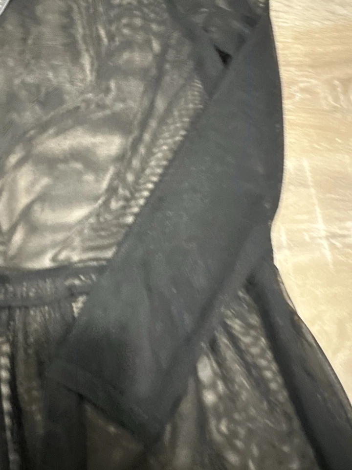 Urban Outfitters NWT Mesh Midi Dress Black Medium Sheer Renewal NEW! - Image 4 of 4