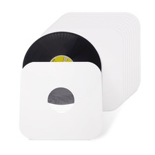 sdroceRyaM 12 Inches Vinyl Record Inner Paper Sleeves with PO 12 inch, White