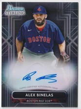 2022 Bowman Sterling #PA-AB Alex Binelas Prospect Autographs Boston Red Sox