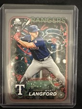 2024 Topps Holiday - Wyatt Langford #H113 Silver Glitter (RC)